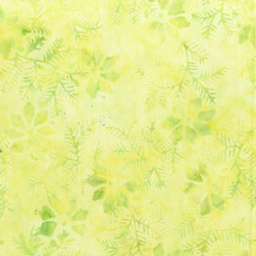 Anthology Batiks - Citrus Bloom - Stems - Lime