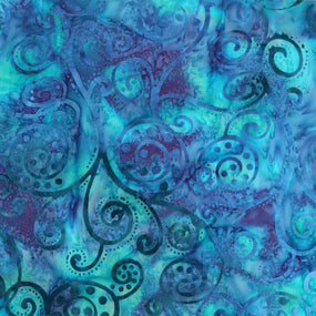 Anthology Batiks - Jacqueline de Jonge - Sea Breeze - Swirl - Ultraviolet