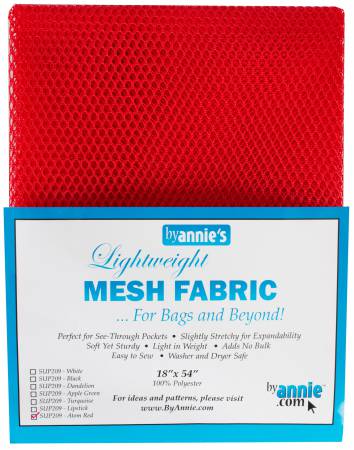 Mesh Lite Weight Atomic Red 18in x 54in