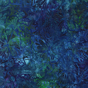 Robert Kaufman - Artisan Batiks - Watercolor Blossoms - Jewel