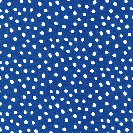 Robert Kaufman - Dot and Stripe Delights - Medium Dot Blue