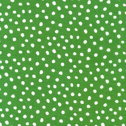 Robert Kaufman - Dot and Stripe Delights - Medium Dot Green