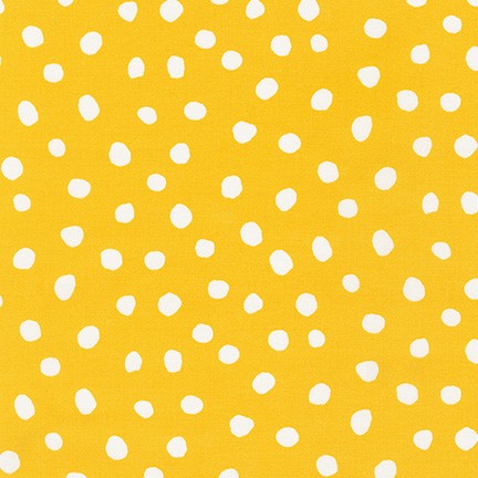 Robert Kaufman - Dot and Stripe Delights - Large Dot Yellow