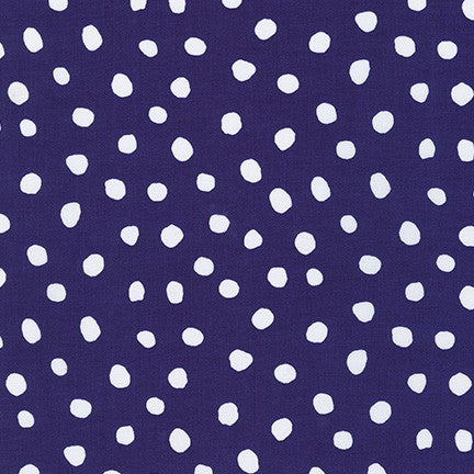 Robert Kaufman - Dot and Stripe Delights - Large Dot Purple