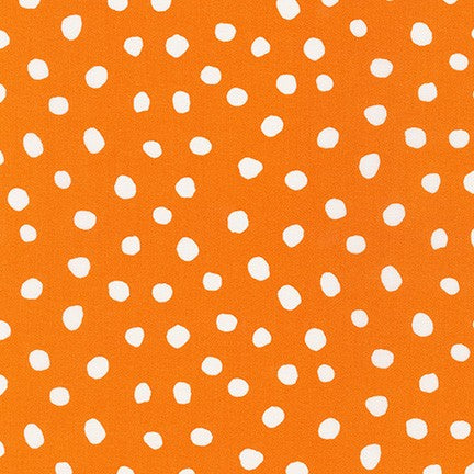 Robert Kaufman - Dot and Stripe Delights - Large Dot Orange