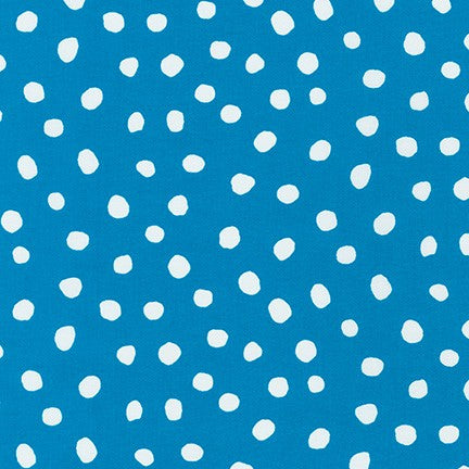 Robert Kaufman - Dot and Stripe Delights - Large Dot Turquoise
