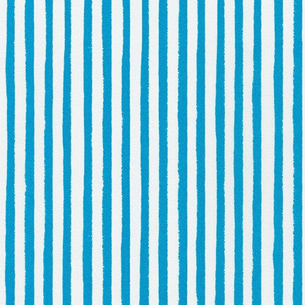 Robert Kaufman - Dot and Stripe Delights - Stripe Turquoise