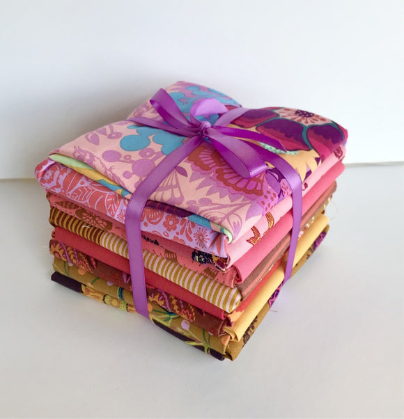 Anna Maria Horner Curated Pink and Yellow 14 Fat Quarter Bundle