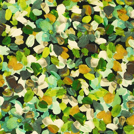 Robert Kaufman - Painterly Petals - Olive