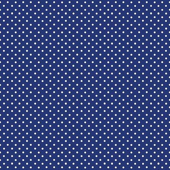 Andover - Spot - Navy with White Dots